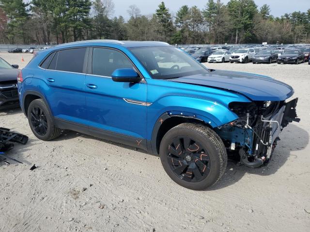 1V2KE2CA0RC248463 - 2024 VOLKSWAGEN ATLAS CROS SE BLUE photo 4