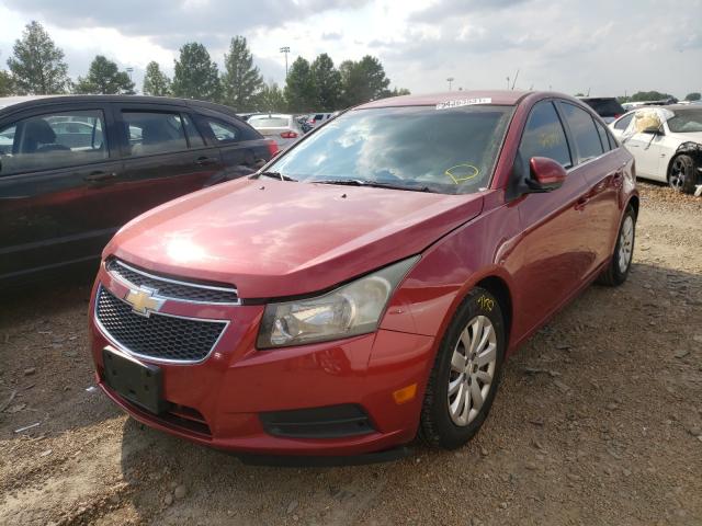 1G1PF5S96B7175099 - 2011 CHEVROLET CRUZE LT RED photo 2