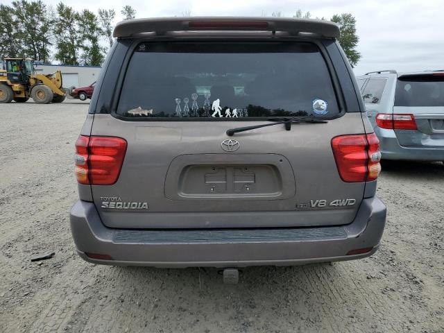 5TDBT48A01S034135 - 2001 TOYOTA SEQUOIA LIMITED GRAY photo 6