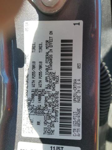 5TFRM5F13EX078702 - 2014 TOYOTA TUNDRA DOUBLE CAB SR/SR5 GRAY photo 12