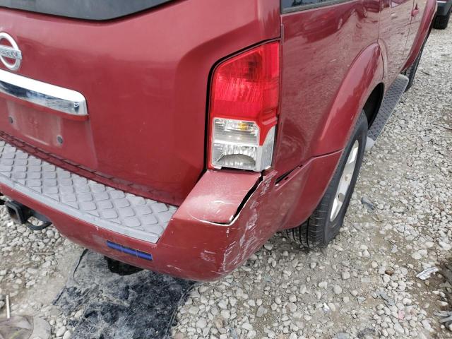 5N1AR18U38C636098 - 2008 NISSAN PATHFINDER S 栗色 照片 9