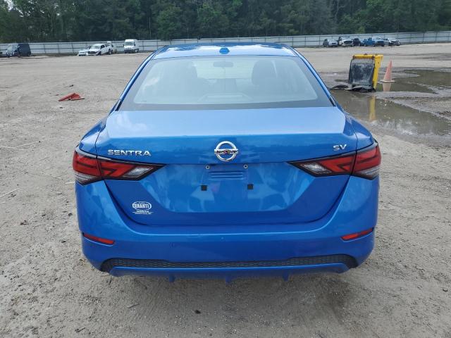 3N1AB8CV1MY248096 - 2021 NISSAN SENTRA SV BLUE photo 6