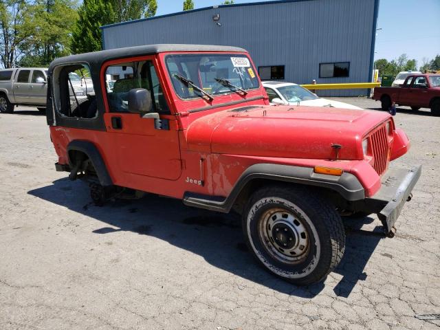 1J4FY19P1SP241109 - 1995 JEEP WRANGLER / S RED photo 4