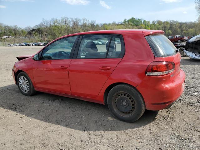WVWDB7AJ2CW052078 - 2012 VOLKSWAGEN GOLF RED photo 2