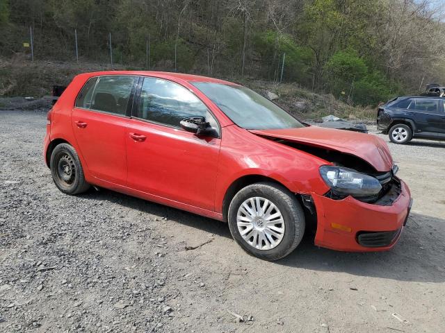 WVWDB7AJ2CW052078 - 2012 VOLKSWAGEN GOLF RED photo 4
