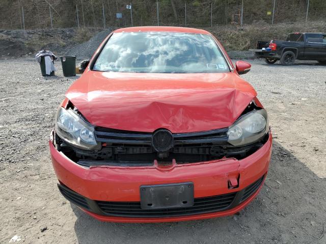 WVWDB7AJ2CW052078 - 2012 VOLKSWAGEN GOLF RED photo 5