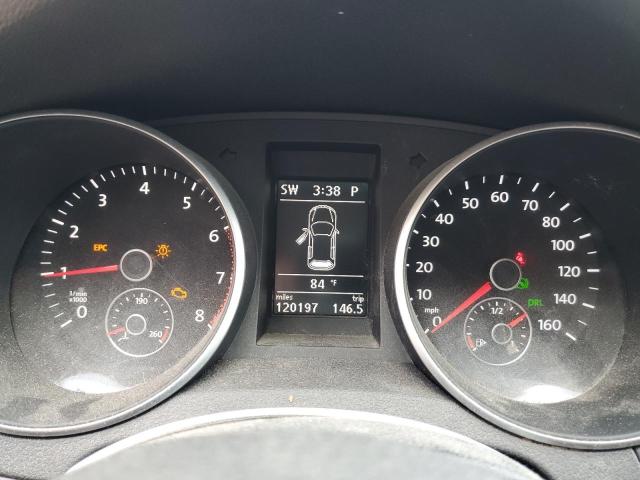 WVWDB7AJ2CW052078 - 2012 VOLKSWAGEN GOLF RED photo 9