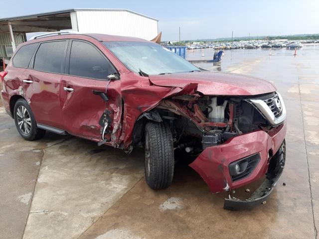 5N1DR2MM0HC697885 - 2017 NISSAN PATHFINDER S MAROON photo 4