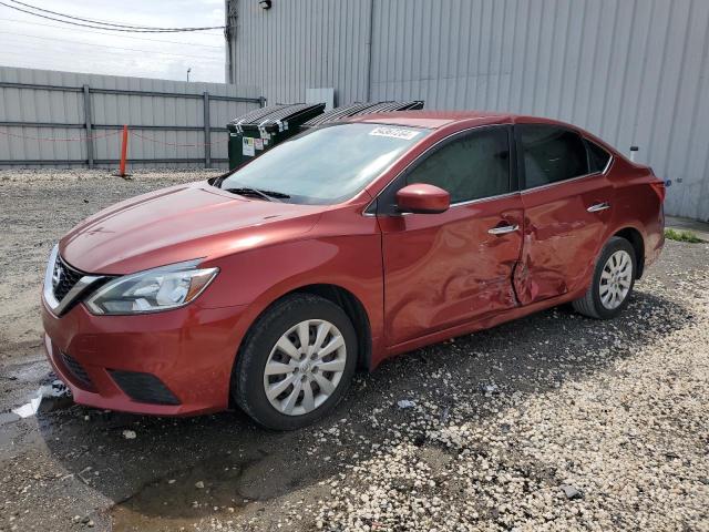 3N1AB7AP1GY316593 - 2016 NISSAN SENTRA S BURGUNDY photo 1