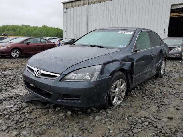 1HGCM56327A064319 - 2007 HONDA ACCORD SE BLUE photo 1