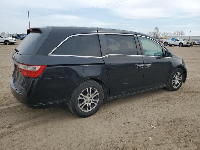 5FNRL5H45BB033535 - 2011 HONDA ODYSSEY EX BLACK photo 3