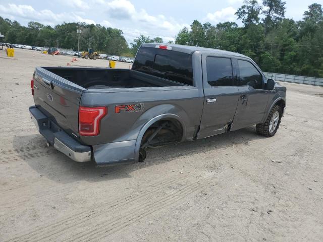 1FTEW1EFXGKD70247 - 2016 FORD F150 SUPERCREW GRAY photo 3