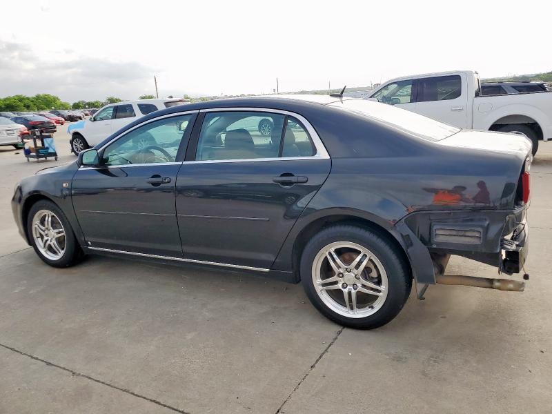 1G1ZH57B184284935 - 2008 CHEVROLET MALIBU 1LT BLACK photo 2
