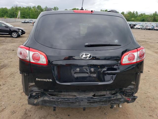 5XYZG4AG6CG157827 - 2012 HYUNDAI SANTA FE GLS BLACK photo 6