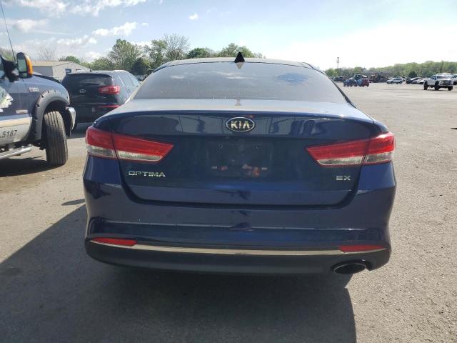 5XXGU4L38GG092189 - 2016 KIA OPTIMA EX BLUE photo 6