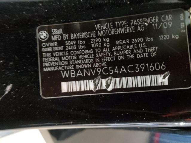 WBANV9C54AC391606 - 2010 BMW 535 XI BLACK photo 12