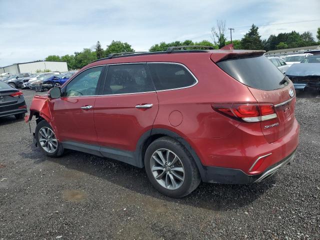 KM8SN4HF4HU189293 - 2017 HYUNDAI SANTA FE SE RED photo 2