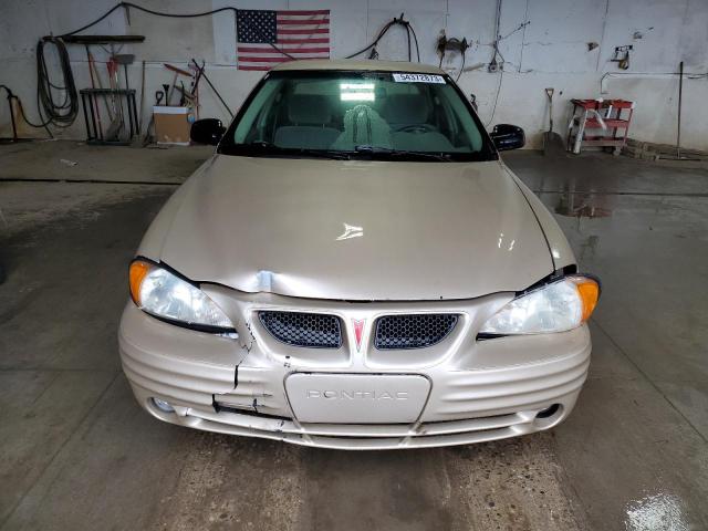 1G2NF52E1YM880709 - 2000 PONTIAC GRAND AM SE1 GOLD photo 5