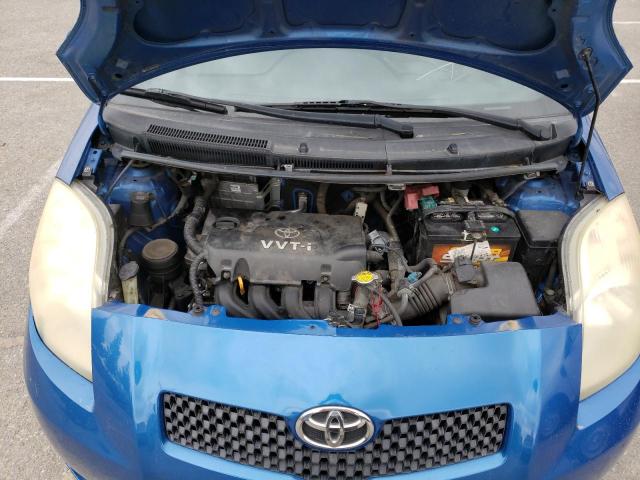 JTDJT923285157129 - 2008 TOYOTA YARIS HATC BLUE photo 11