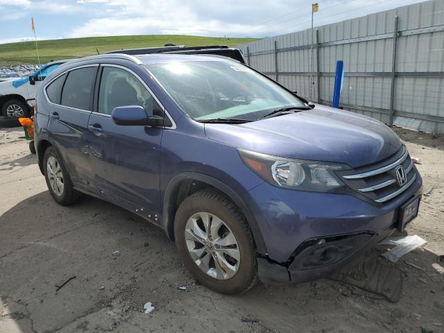 5J6RM4H76EL096284 - 2014 HONDA CR-V EXL BLUE photo 4