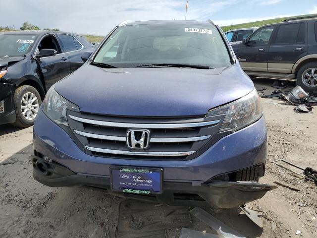 5J6RM4H76EL096284 - 2014 HONDA CR-V EXL BLUE photo 5