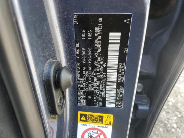 5TDKKRFH9FS097841 - 2015 TOYOTA HIGHLANDER XLE BLUE photo 14