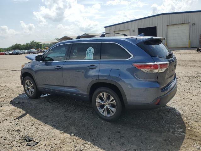 5TDKKRFH9FS097841 - 2015 TOYOTA HIGHLANDER XLE BLUE photo 2