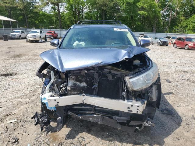 5TDKKRFH9FS097841 - 2015 TOYOTA HIGHLANDER XLE BLUE photo 5