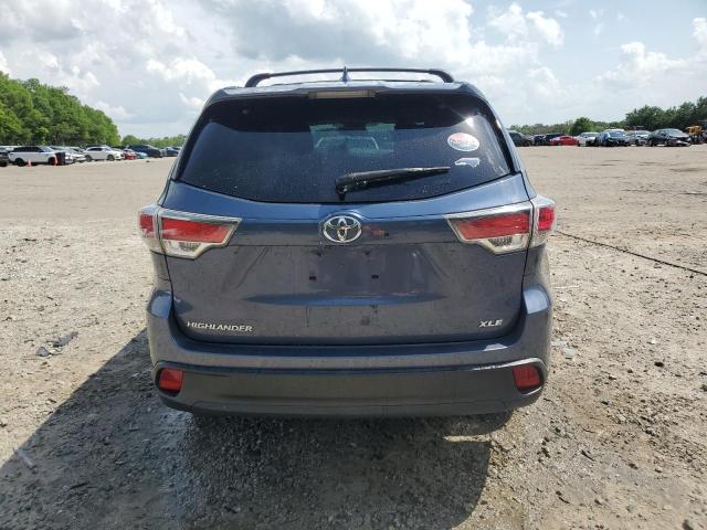 5TDKKRFH9FS097841 - 2015 TOYOTA HIGHLANDER XLE BLUE photo 6