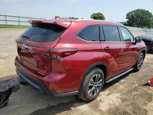 5TDGZRBH2LS003012 - 2020 TOYOTA HIGHLANDER XLE Qırmızı foto 3