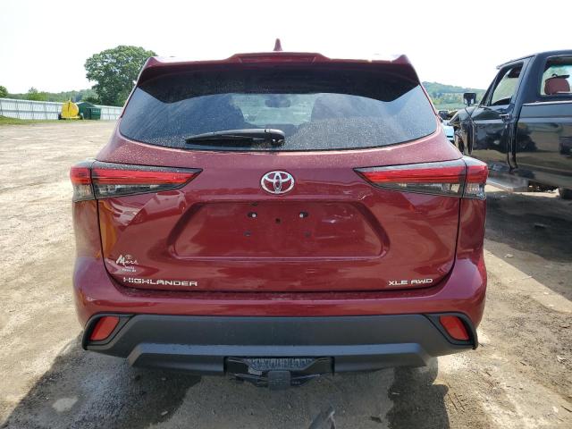 5TDGZRBH2LS003012 - 2020 TOYOTA HIGHLANDER XLE Qırmızı foto 6
