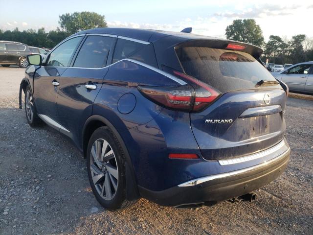 5N1AZ2CS2MC140750 - 2021 NISSAN MURANO SL BLUE photo 3