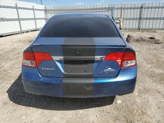 2HGFA16229H003627 - 2009 HONDA CIVIC DX BLUE photo 6