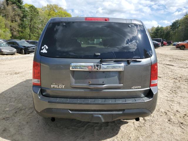 5FNYF4H25DB014367 - 2013 HONDA PILOT LX BLUE photo 6