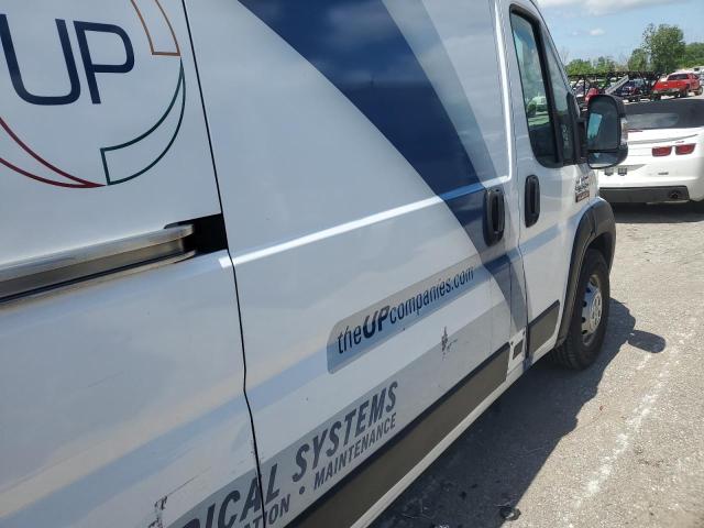 3C6TRVDG8KE519371 - 2019 RAM PROMASTER 2500 HIGH WHITE photo 10