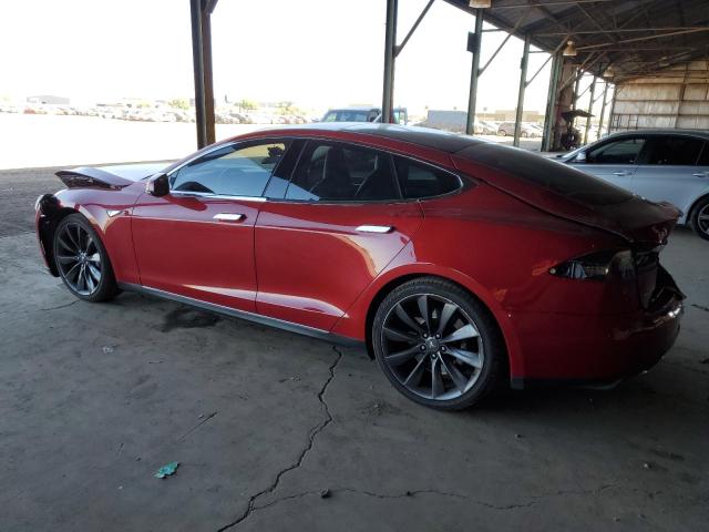 5YJSA1DN6DFP21058 - 2013 TESLA MODEL S 红色 照片 2