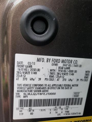 5LMJJ2JT8FEJ10000 - 2015 LINCOLN NAVIGATOR 棕色 照片 13