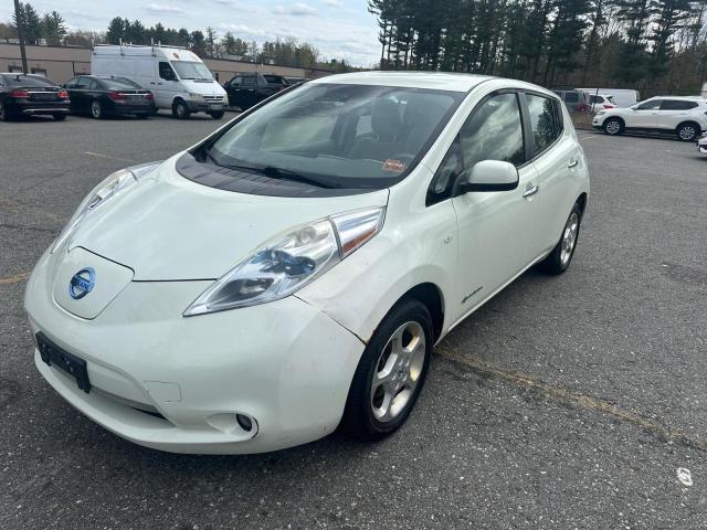 JN1AZ0CP6CT021136 - 2012 NISSAN LEAF SV WHITE photo 2