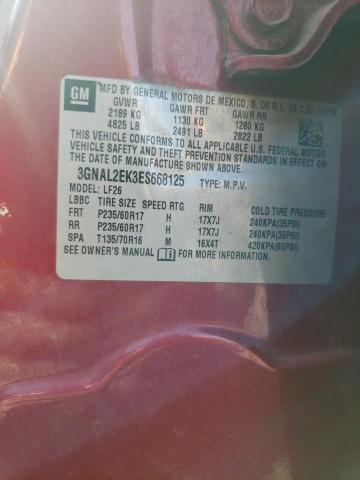 3GNAL2EK3ES668125 - 2014 CHEVROLET CAPTIVA LS 红色 照片 13