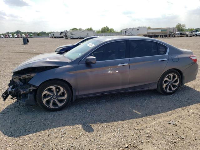 1HGCR2F82HA134396 - 2017 HONDA ACCORD EXL GRAY photo 1