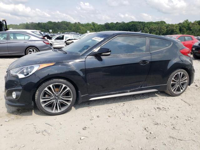 KMHTC6AE7GU248939 - 2016 HYUNDAI VELOSTER TURBO BLACK photo 1