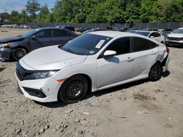 2HGFC2F83MH529603 - 2021 HONDA CIVIC SPORT WHITE photo 1