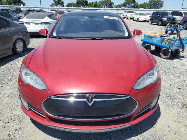 5YJSA1H11EFP52257 - 2014 TESLA MODEL S წითელი ფოტო 5