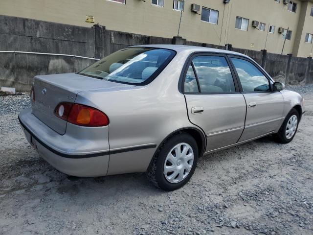 2T1BR12E41C440582 - 2001 TOYOTA COROLLA CE GOLD photo 3