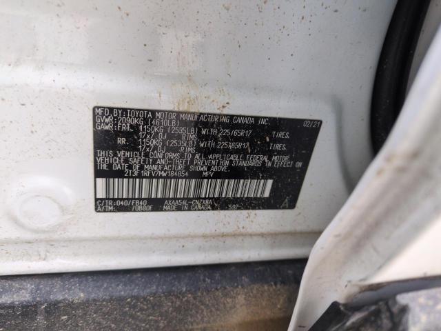 2T3F1RFV7MW184854 - 2021 TOYOTA RAV4 LE WHITE photo 14