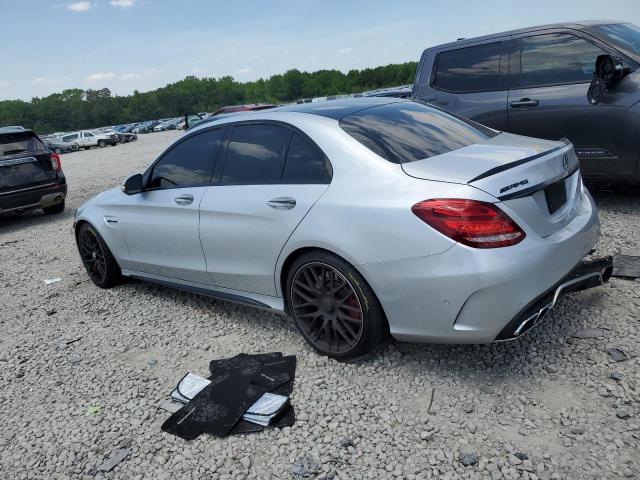 55SWF8HB0GU107945 - 2016 MERCEDES-BENZ C 63 AMG-S GRAY photo 2