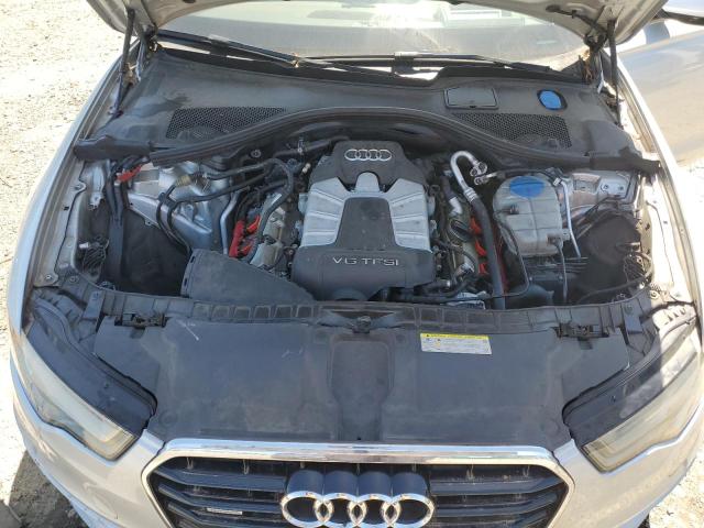 WAUJGAFCXDN012184 - 2013 AUDI A6 PRESTIGE SILVER photo 11