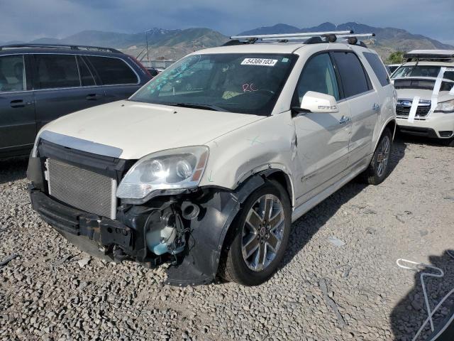 1GKKRTED2CJ420793 - 2012 GMC ACADIA DENALI WHITE photo 1