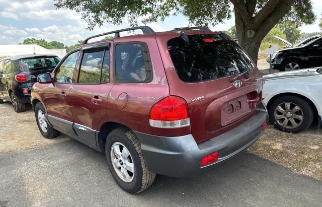 KM8SC13D65U925690 - 2005 HYUNDAI SANTA FE GLS MAROON photo 3