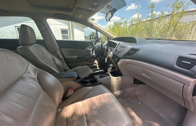 2HGFB2F90CH567350 - 2012 HONDA CIVIC EXL მუქწითელი ფოტო 5